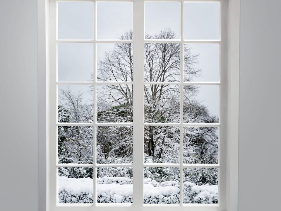 windows in the winter