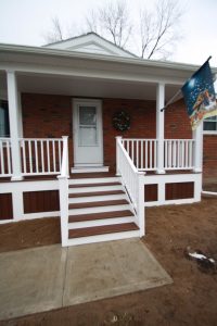 front steps and porch remodel