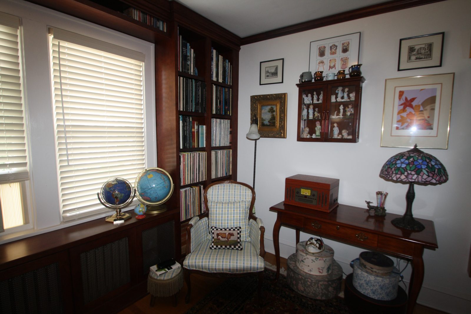 Corner of home library