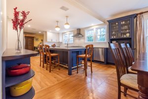 beautiful kitchen and dining room remodel