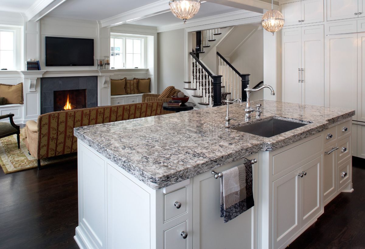 marble countertops installed in NY kitchen