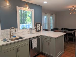new sink and cabinets installed in kitchen in NY
