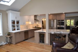new kitchen remodel with open living room connected