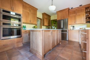 kitchen wooden cabinets installed by Bennett Contracting