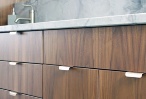 close up of wooden cabinets