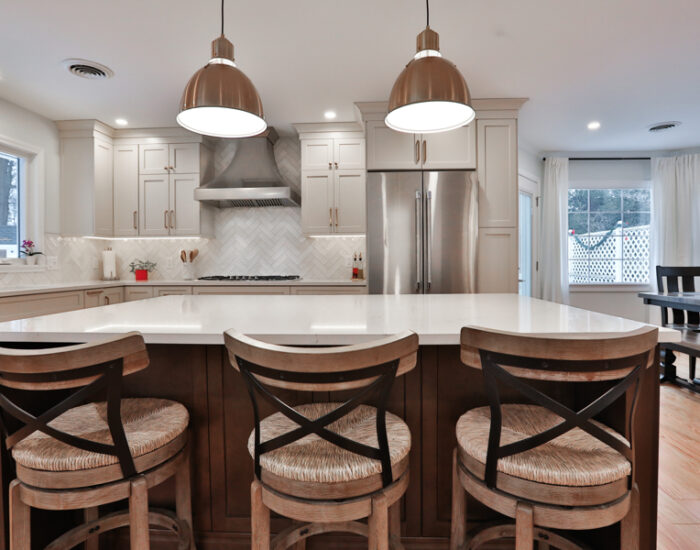 view of kitchen chairs in kitchen remodel at Schenectady, NY